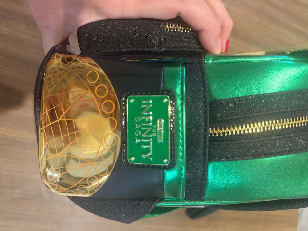 Loungefly Marvel Studios The Infinity Saga Loki Metallic Cosplay Mini Backpack